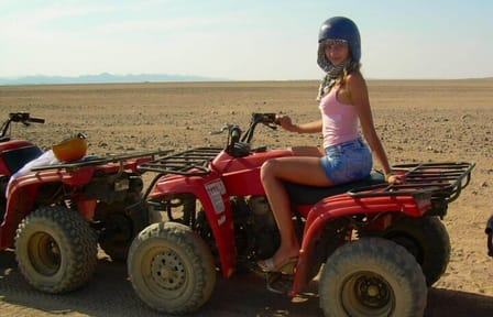 Hurghada Desert Tour by ATV & Dinner and Orientals Show