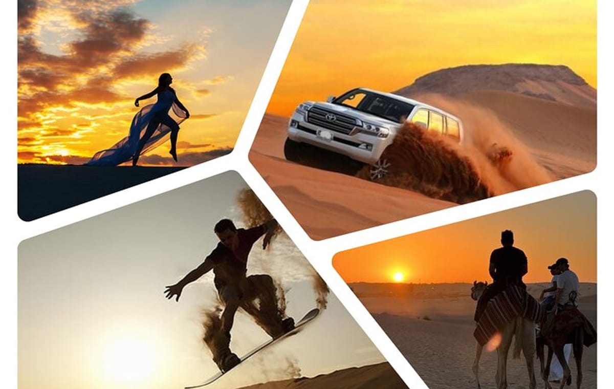 Qatar Sunset Desert Safari: Dune Bashing & Golden Sands Adventure