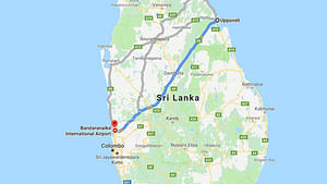 Uppuveli City to Colombo Airport (CMB) Private Transfer