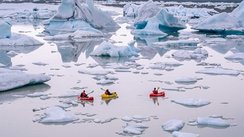 Kayaking in Iceland: glacier lagoon or fjord?