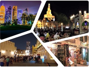 Doha Night City Tour with Optional Meal Doha Qatar Doha City Tour from the airport or hotel By Falcon Tours Qatar