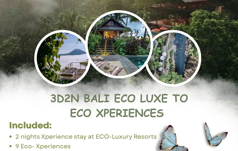 Eco-Luxury 3D2N Adventure Tour in Bali's Tampaksiring