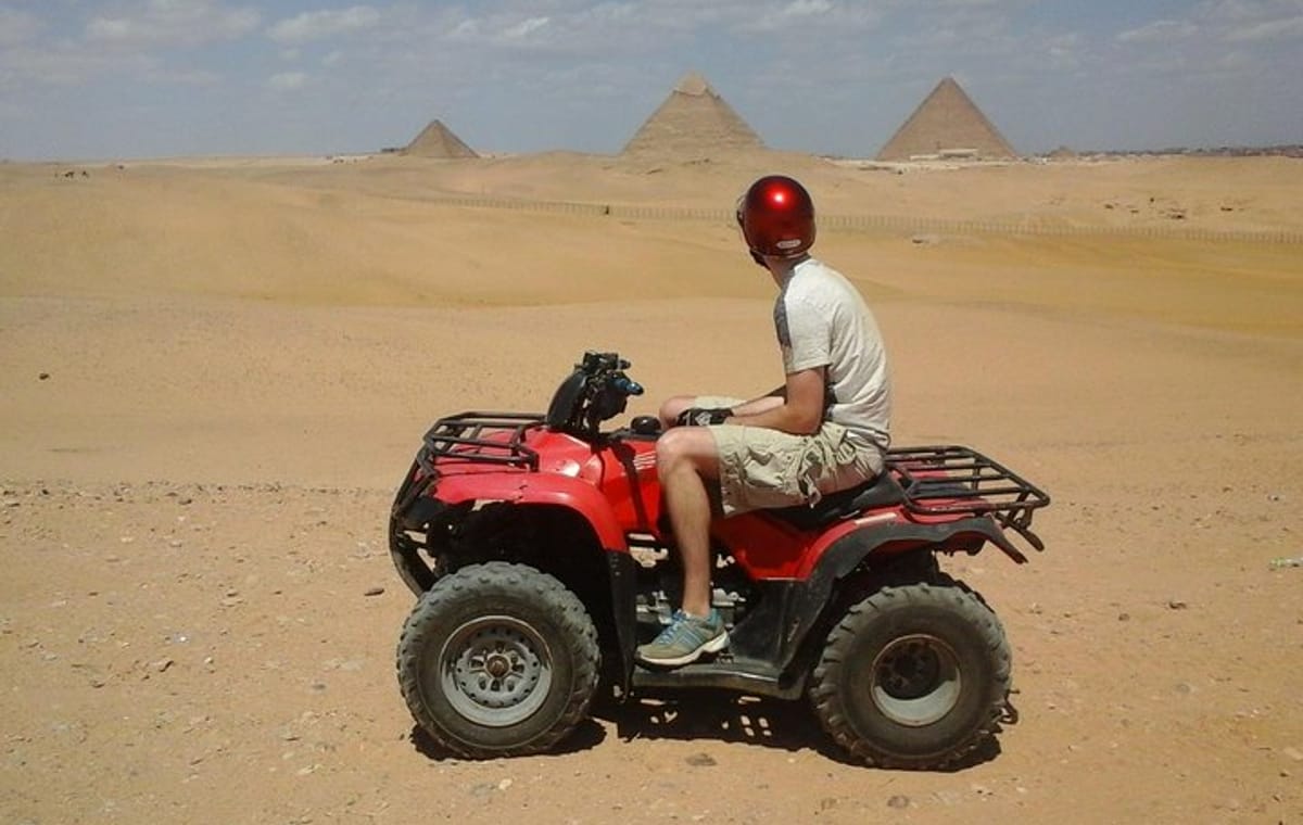 Desert Safari by Quad Bike Around Pyramids