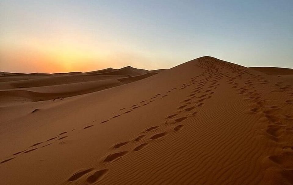 Camel Ride and Sunset Experience in Merzouga Desert from Errachidia
