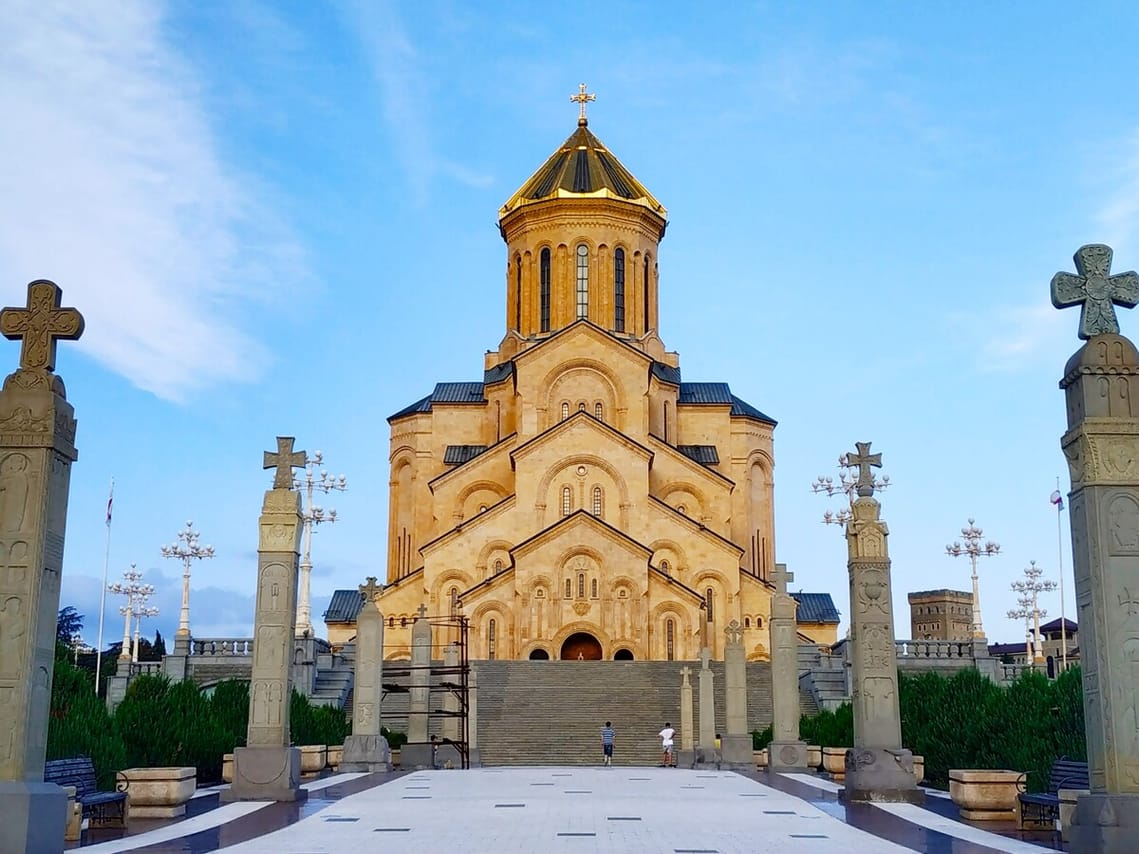 Georgia and Armenia Tour Trinity cathedral in Tbilisi