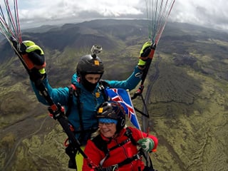 Tandem Paragliding over the Rugged Lava Fields at Blue Mountains, photo 12