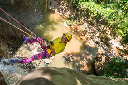 Rappelling Tour at Talliquihui Waterfall in Tarapoto, Peru