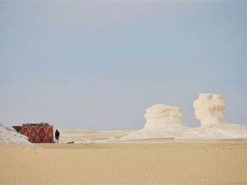 Overnight Camping in the White Desert at Bahariya Oasis