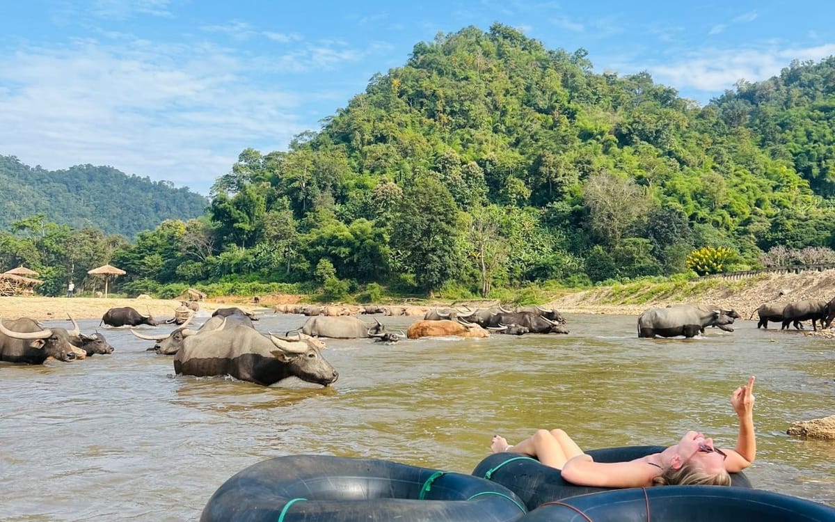 Chiang Mai Half-Day Adventure: River Tubing & Waterfall Slide