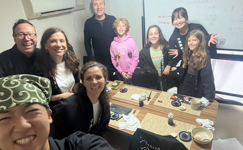 Mochi Pounding and Sushi Making Experience in Tokyo