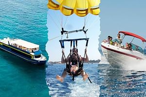 All in One 1 Hour Speedboat 2 Hours Semi Submarine & 7 min Parachute -Hurghada 