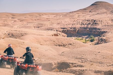 One-Day Program in Agafay Desert and Lalla Takerkoust Lake by Quad Bike