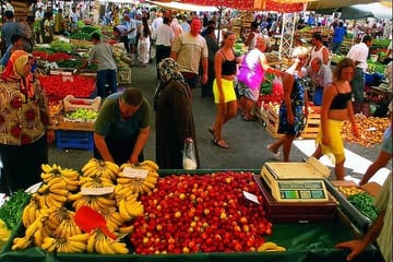 Manavgat Boat Tour with Waterfall and Grand Bazaar from Belek