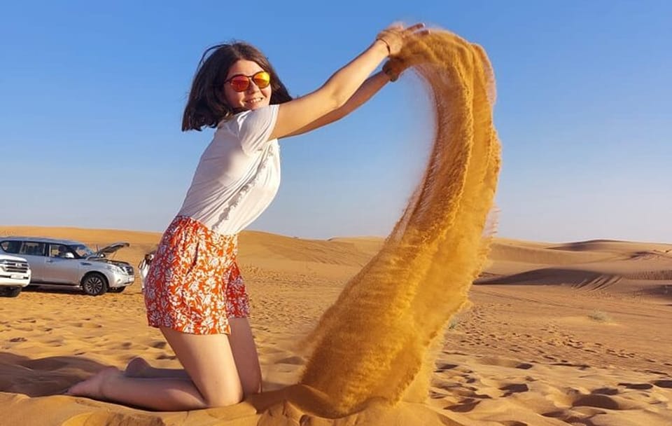 Private Morning Desert Safari with Camel Ride Falcon Photos