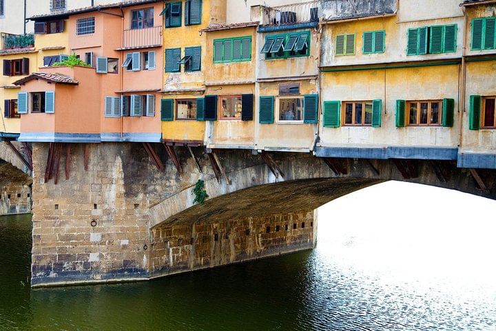 Close-up of Ponte Vecchio in Florence