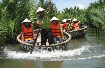 Entry Ticket: Basket Boat Ride in Cam Thanh Coconut forest