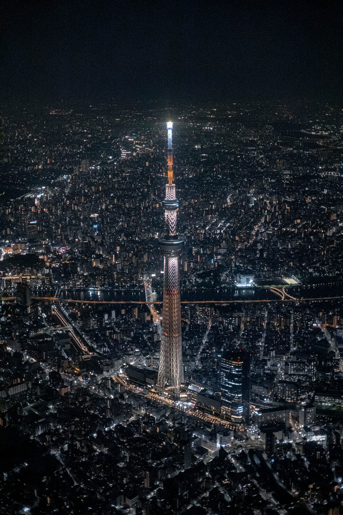 Helicopter tour - Tokyo Night