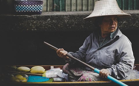 Fullday Damnoen Saduak Floating Market and Bridge over River Kwai