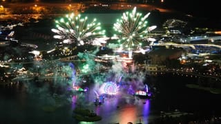 Limited Time Halloween & Christmas 77 Miles Fireworks Tour over all the Theme Parks
