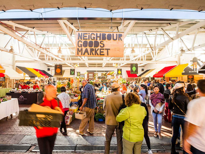 Savor unique flavors and artisan delights at the Neighbourgoods Market, Old Biscuit Mill.