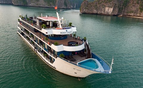 Rosy Cruise 3 Days Explore Halong Bay Lan Ha Bay Private Balcony