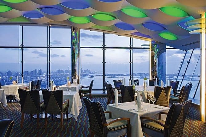 Dubai’s Burj Al Arab Dine & Unwind ( Your choice of the Finest Restaurant  Al Iwan – Al Muntaha or Al Mahara )