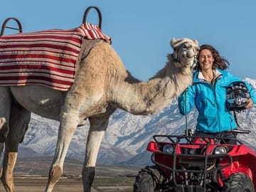 Ride Into the Sunset: Quad Biking , Camel Riding and dinnerPackage in the Agafay Marrakech Desert.
