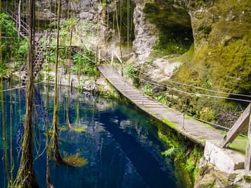 Ek Balam, Pink Lakes, Cenote & Tequila Factory Semi-Private Tour