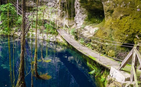 Ek Balam, Pink Lakes, Cenote & Tequila Factory Semi-Private Tour