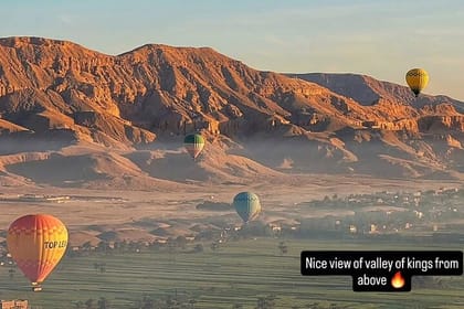 Sunrise Hot Air Balloon Ride over Luxor West Bank