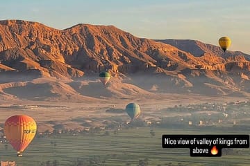 Hot Air Balloon Ride over Luxor's West Bank at Sunrise