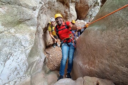 Family Adventure From Athens Canyoning at Pisia Canyon