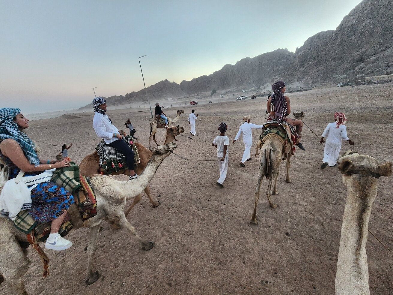 Camel ride in the Bedouin valley near Sharm el-Sheikh.