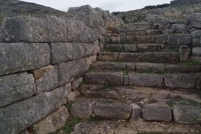 Entrance to Ancient Plevrona market(Agora).