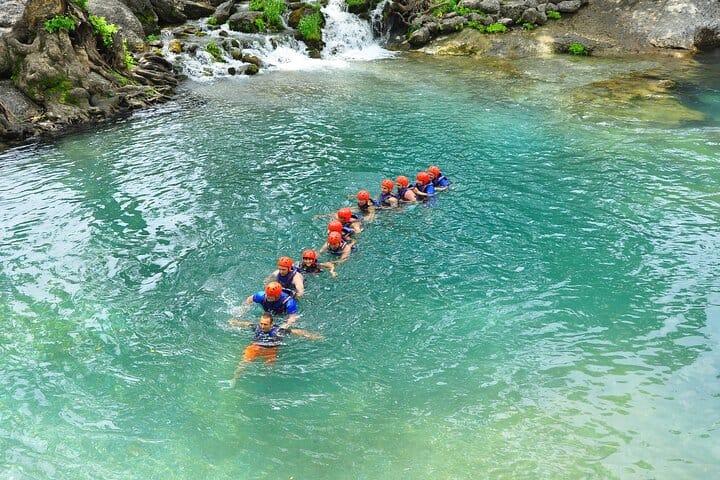 Canyoning Rafting and Zipline Adventure from Side