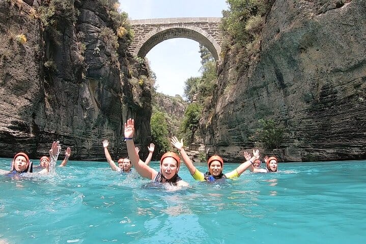 Canyoning, Rafting and Zipline Adventure from Belek and Antalya