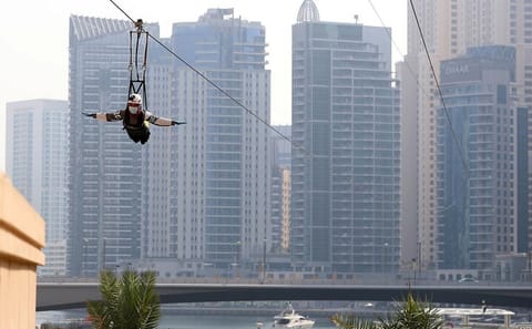 Experience the Dubai Marina Zipline Adventure at XLine