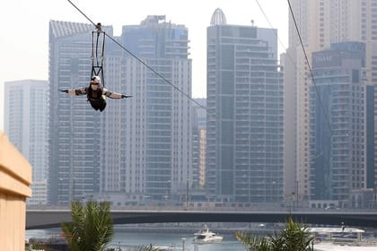 Dubai : XLine Marina, Experience the World’s Longest Urban Zipline!