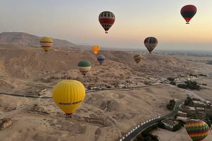 VIP Combo Hot Air Balloon and Self Guided Luxor Temples