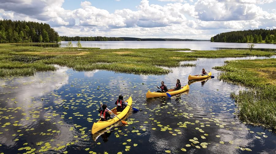 Authentic Reindeer Farm Visit with Canoe Trip in the Nature