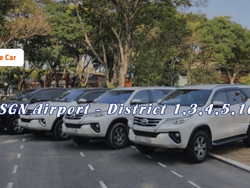 Private Car Transfer from Tan Son Nhat Airport to Ho Chi Minh City Districts