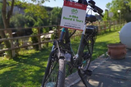 Electric Bike Rental along Lungotevere in Rome