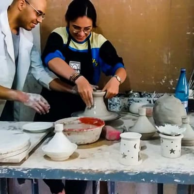 ½ Day: Pottery Class from a True Moroccan Artist in Marrakech | Private & Luxury	