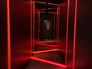 The hallway into our showroom