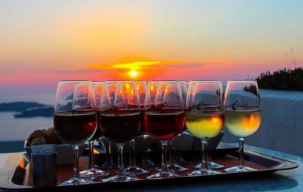Santorini Wine Tasting on Sunset