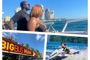Miami Tour Pass Boat ride, JetSki and Double Decker Bus 