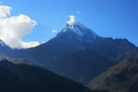 View to Kazbegi mountain