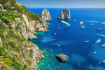 Private Mini-Cruise around Gulf of Naples: Explore Capri & Amalfi Coast from Sorrento