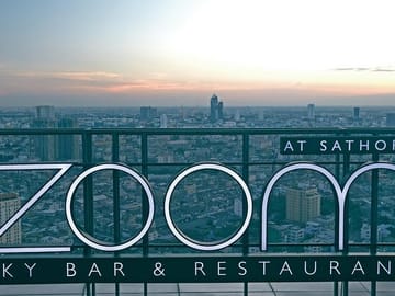 Fine Dining Experience at Zoom Rooftop Skybar in Bangkok