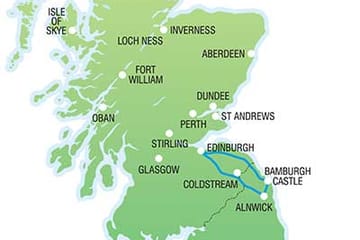 Alnwick and Bamburgh Castle Tour from Edinburgh